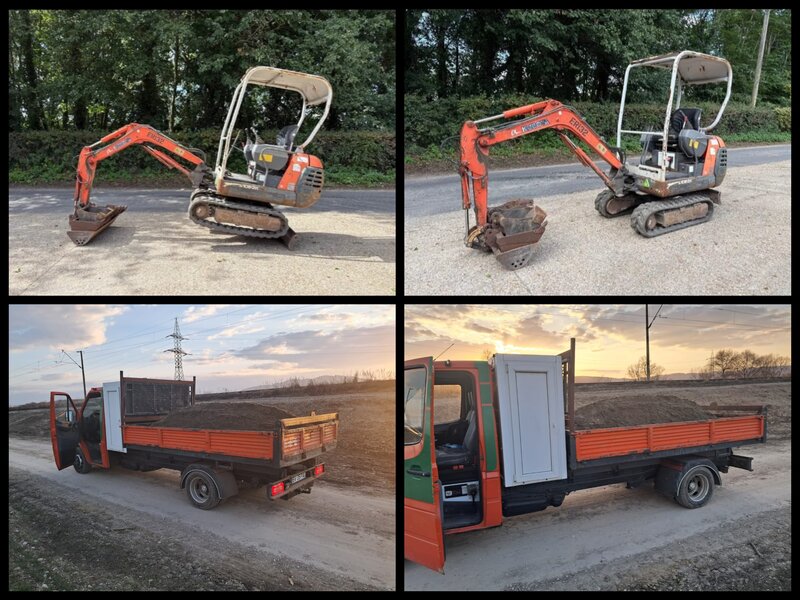Servicii miniexcavator si transport basculabil Agregate balastiera